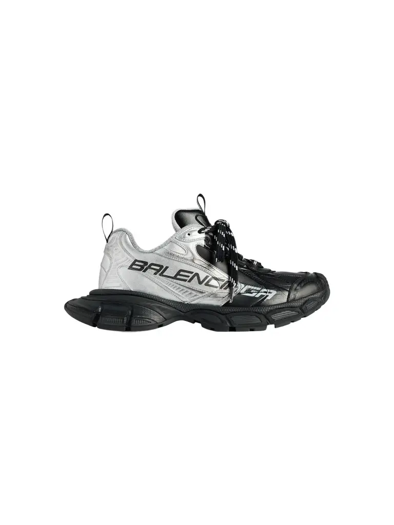 Balenciaga Men's 3XL Metallic Split Sneakers