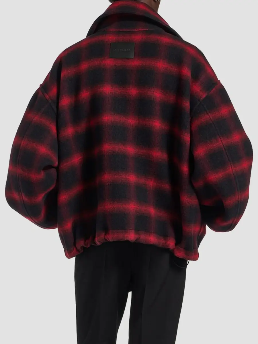 Balenciaga Men's High Collar Half Zip Outerwear Jacket | Thumbnail 4 Balenciaga Men's High Collar Half Zip Outerwear Jacket | Thumbnail 4