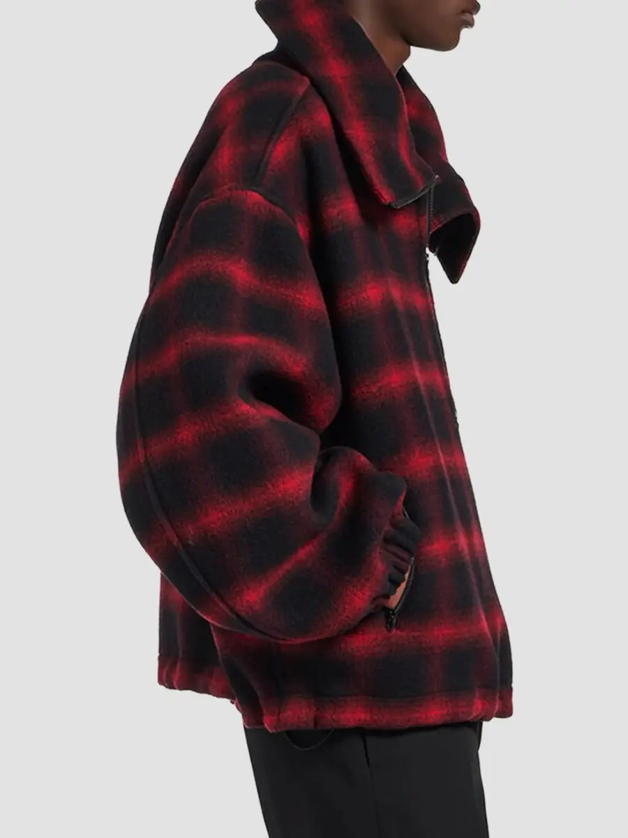 Balenciaga Men's High Collar Half Zip Outerwear Jacket | Thumbnail 5 Balenciaga Men's High Collar Half Zip Outerwear Jacket | Thumbnail 5