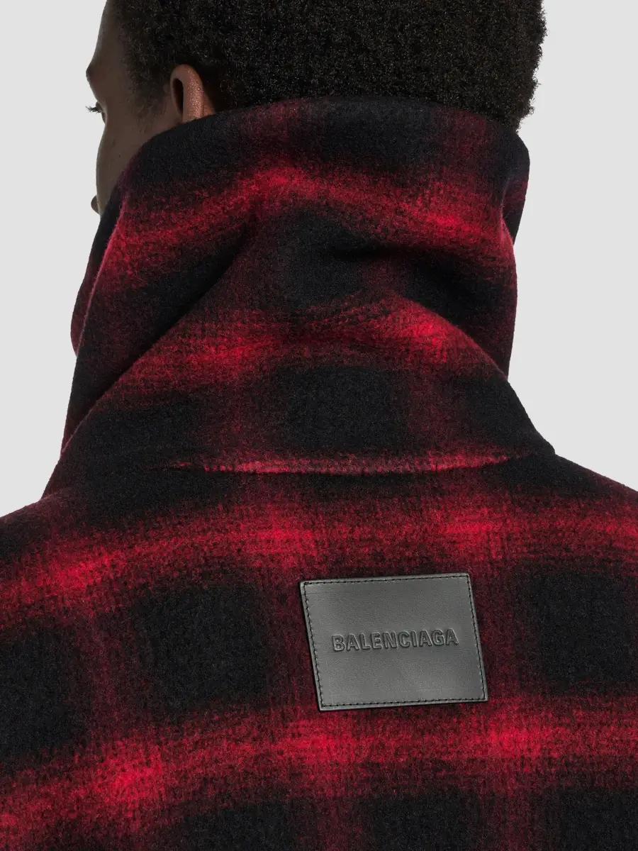 Balenciaga Men's High Collar Half Zip Outerwear Jacket | Thumbnail 6 Balenciaga Men's High Collar Half Zip Outerwear Jacket | Thumbnail 6