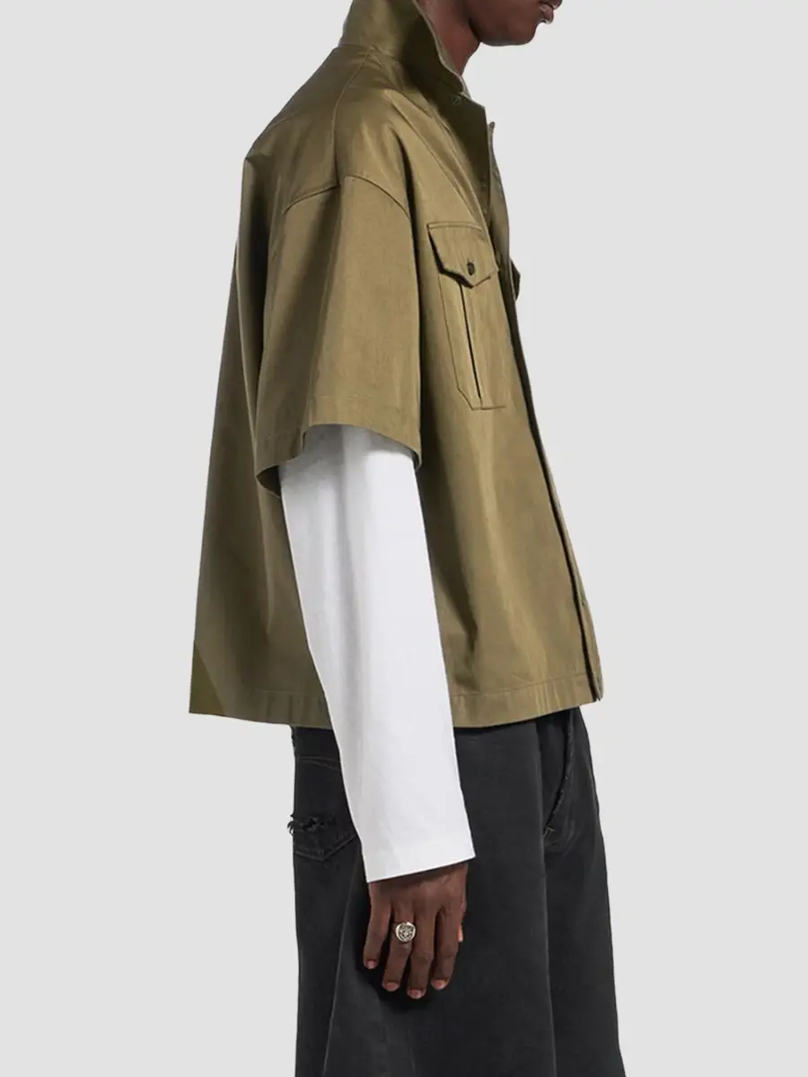 Balenciaga Men's Long Sleeves Hybrid Bowling Shirt | Thumbnail 5 Balenciaga Men's Long Sleeves Hybrid Bowling Shirt | Thumbnail 5