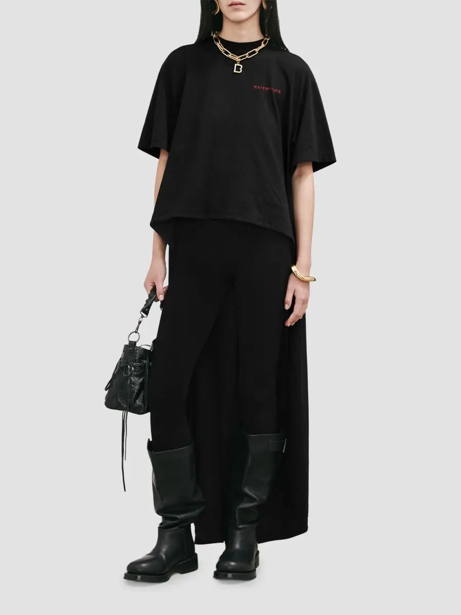 Balenciaga Women's Back Gradient Train T-Shirt | Thumbnail 2 Balenciaga Women's Back Gradient Train T-Shirt | Thumbnail 2