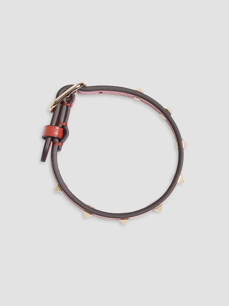 Valentino Women's Spike Leather Bracelet | Thumbnail 2