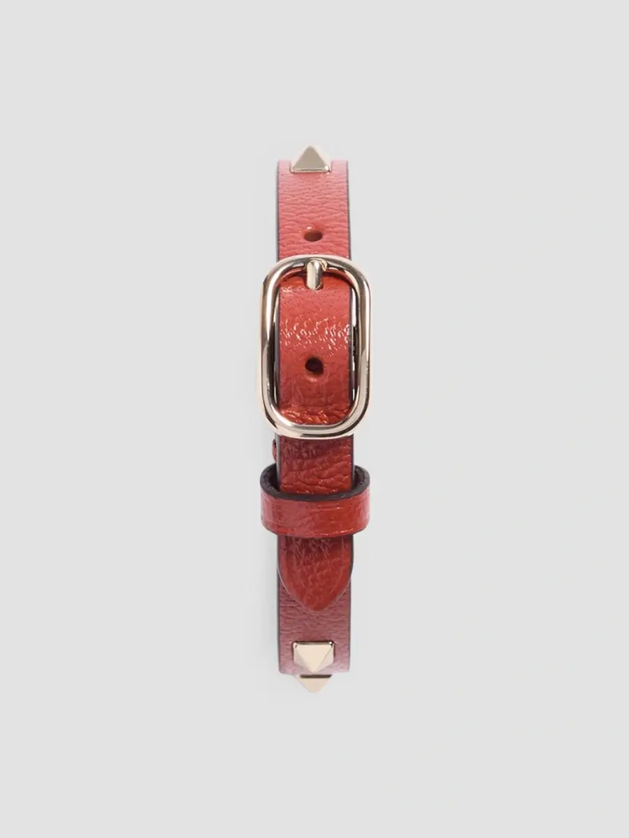 Valentino Women's Spike Leather Bracelet | Thumbnail 4