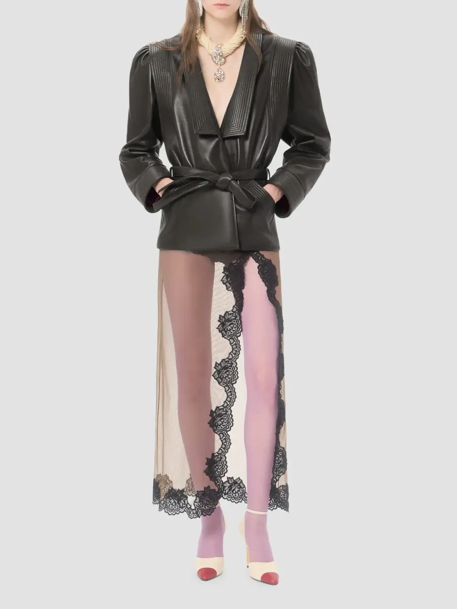 Valentino Women's Nappa Leather Jacket | Thumbnail 2 Valentino Women's Nappa Leather Jacket | Thumbnail 2