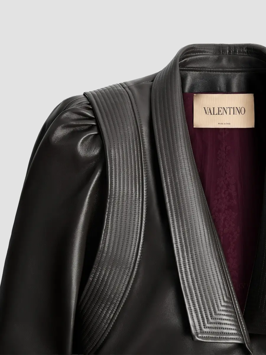 Valentino Women's Nappa Leather Jacket | Thumbnail 7 Valentino Women's Nappa Leather Jacket | Thumbnail 7