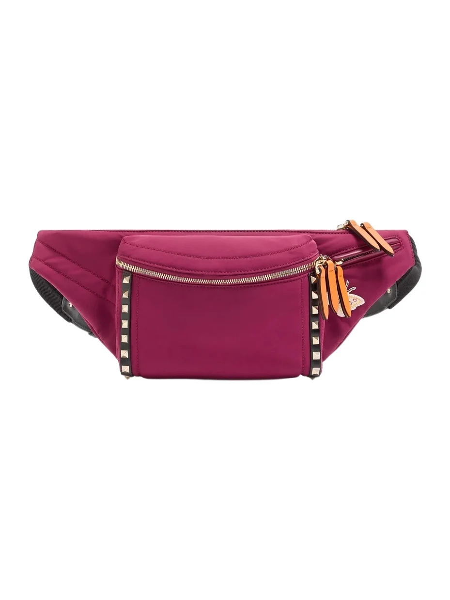 Valentino Men's Stud Up Waist Bag in Technical Fabric - Insolent