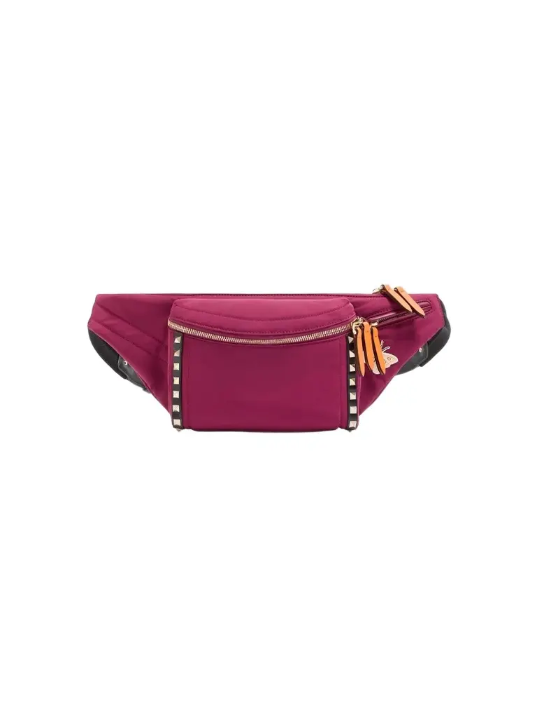 Valentino Men's Stud Up Waist Bag in Technical Fabric - Insolent