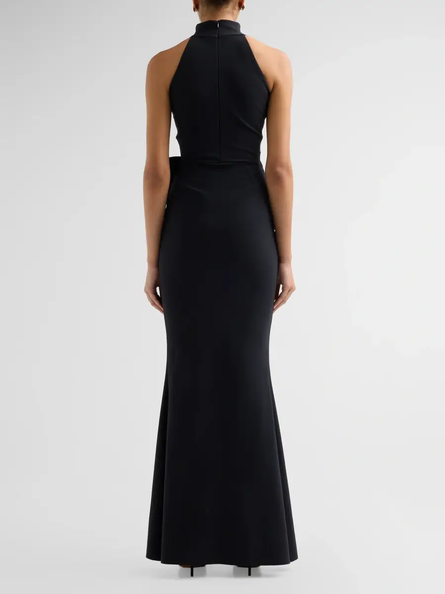 Chiara Boni La Petite Robe Women's Gudrum Embellished Jersey Halterneck Gown | Thumbnail 3 Chiara Boni La Petite Robe Women's Gudrum Embellished Jersey Halterneck Gown | Thumbnail 3