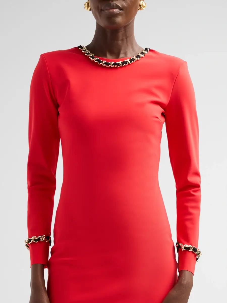 Chiara Boni La Petite Robe Women's Klara Jersey Sheath Midi Dress | Thumbnail 5 Chiara Boni La Petite Robe Women's Klara Jersey Sheath Midi Dress | Thumbnail 5