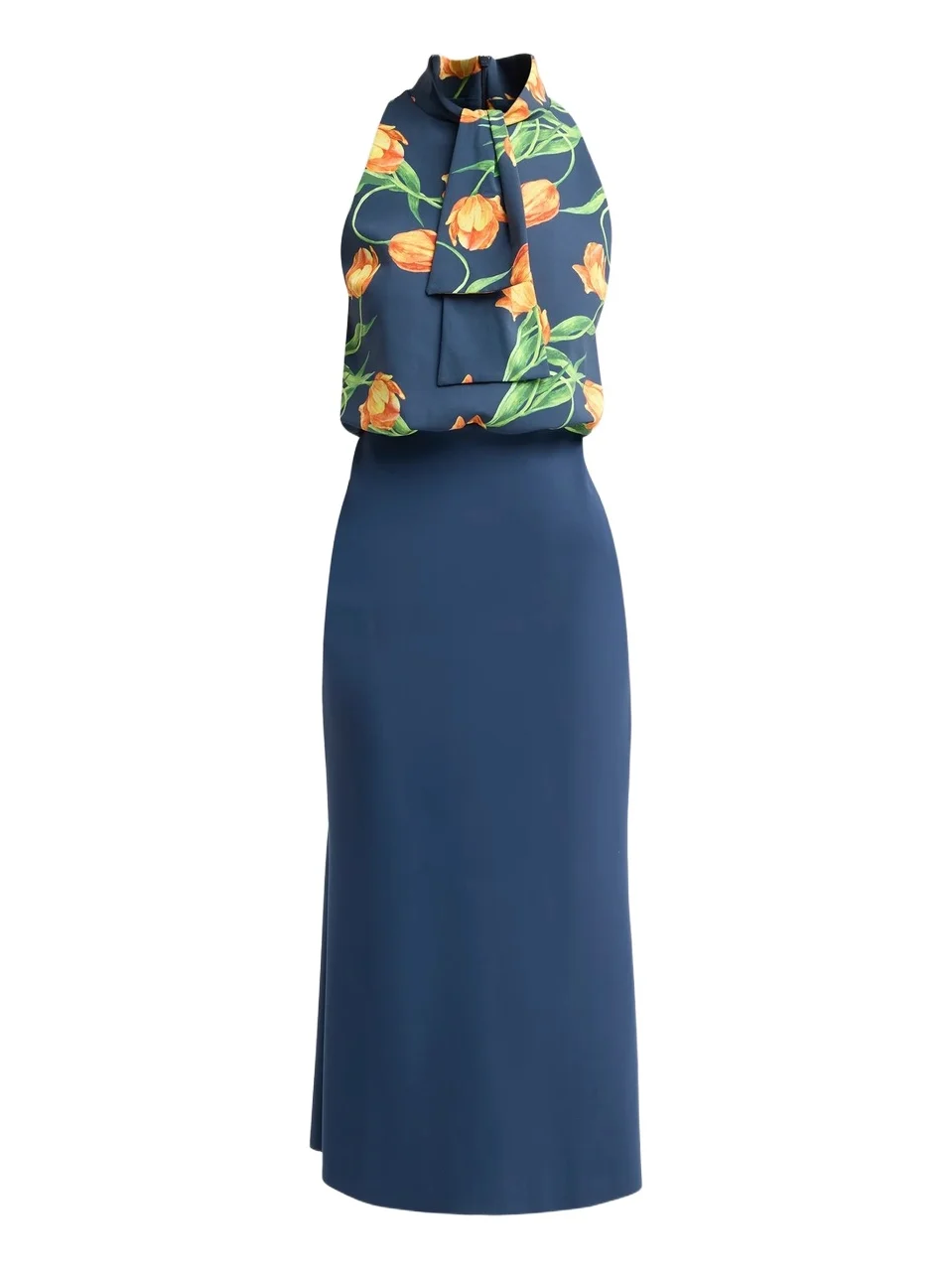 Chiara Boni La Petite Robe Women's Silke Floral Draped Midi Dress