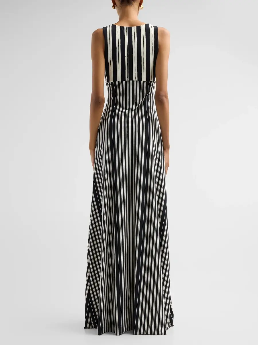 Chiara Boni La Petite Robe Women's Naoya Striped Jersey Maxi Dress | Thumbnail 3 Chiara Boni La Petite Robe Women's Naoya Striped Jersey Maxi Dress | Thumbnail 3