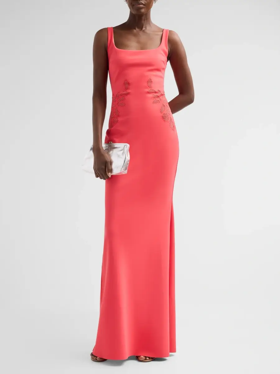 Chiara Boni La Petite Robe Women's Lijia Floral Column Gown | Thumbnail 2