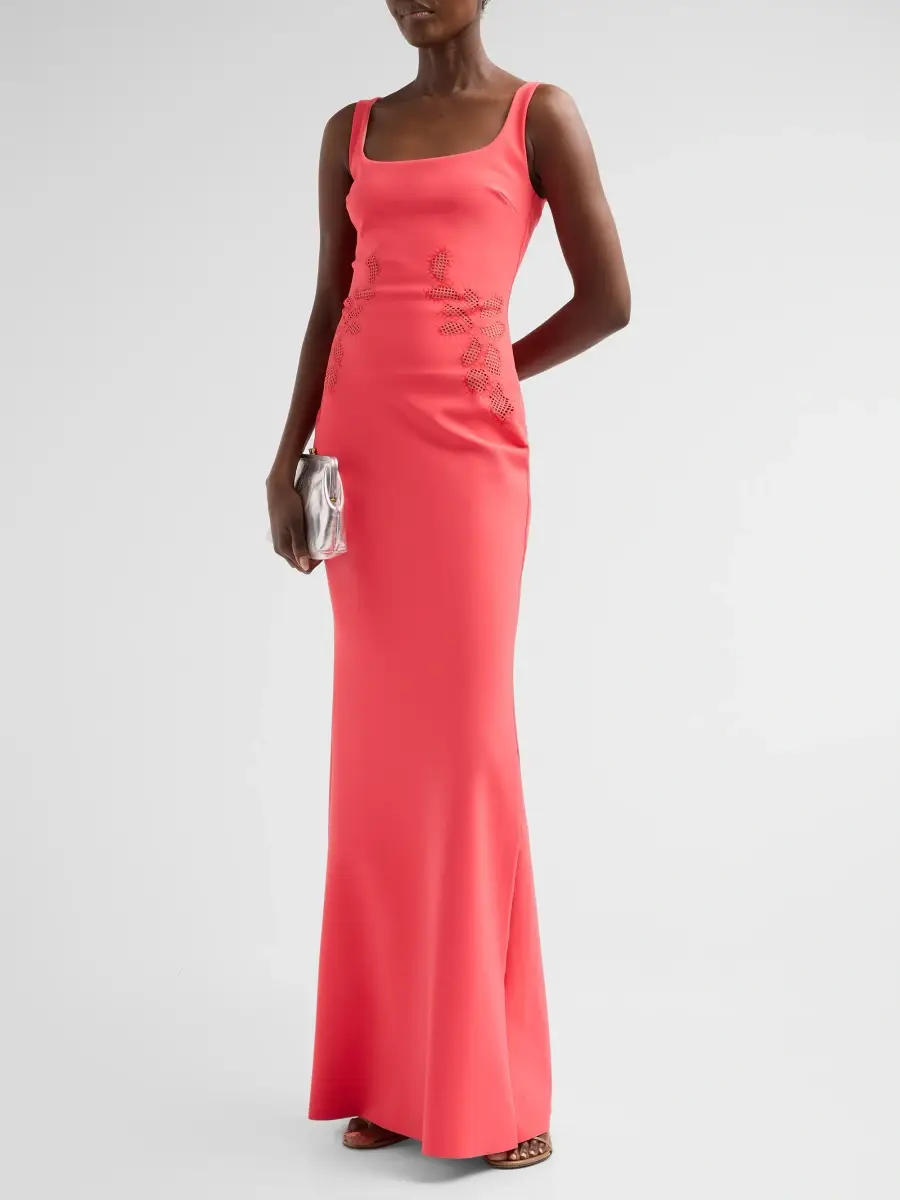 Chiara Boni La Petite Robe Women's Lijia Floral Column Gown | Thumbnail 4