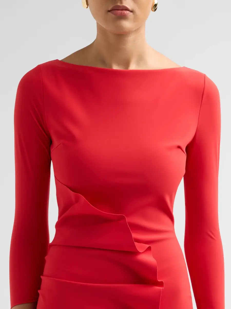 Chiara Boni La Petite Robe Women's Sheri Jersey Ruched Midi Dress | Thumbnail 5 Chiara Boni La Petite Robe Women's Sheri Jersey Ruched Midi Dress | Thumbnail 5