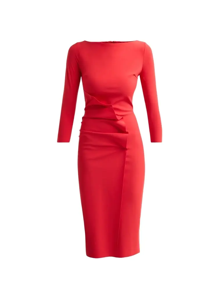 Women's Sheri Jersey Ruched Midi Dress Women's Sheri Jersey Ruched Midi Dress