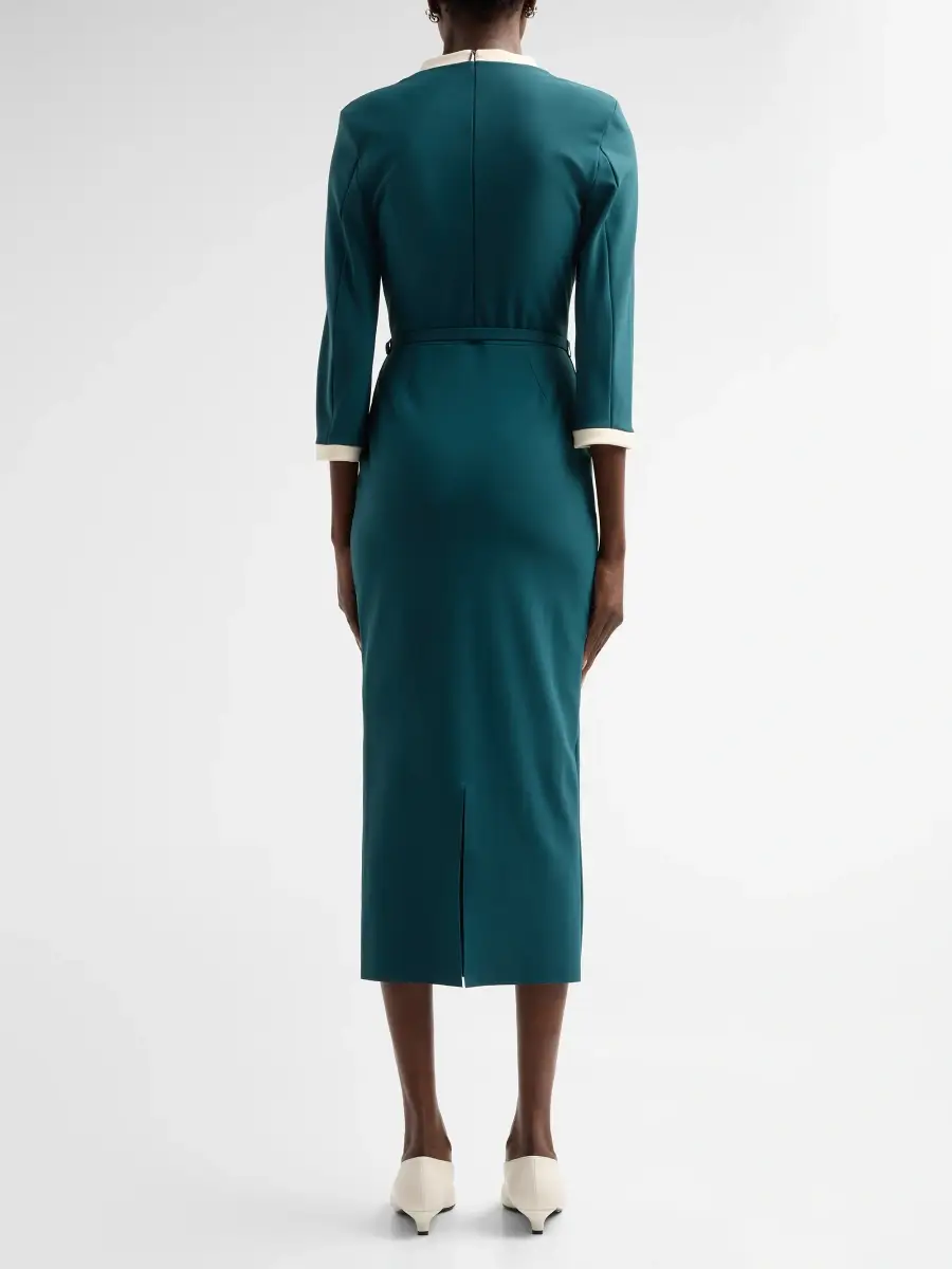 Chiara Boni La Petite Robe Women's Arun Tie-Waist Midi Dress | Thumbnail 3 Chiara Boni La Petite Robe Women's Arun Tie-Waist Midi Dress | Thumbnail 3