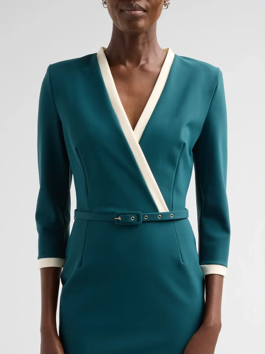 Chiara Boni La Petite Robe Women's Arun Tie-Waist Midi Dress | Thumbnail 5 Chiara Boni La Petite Robe Women's Arun Tie-Waist Midi Dress | Thumbnail 5