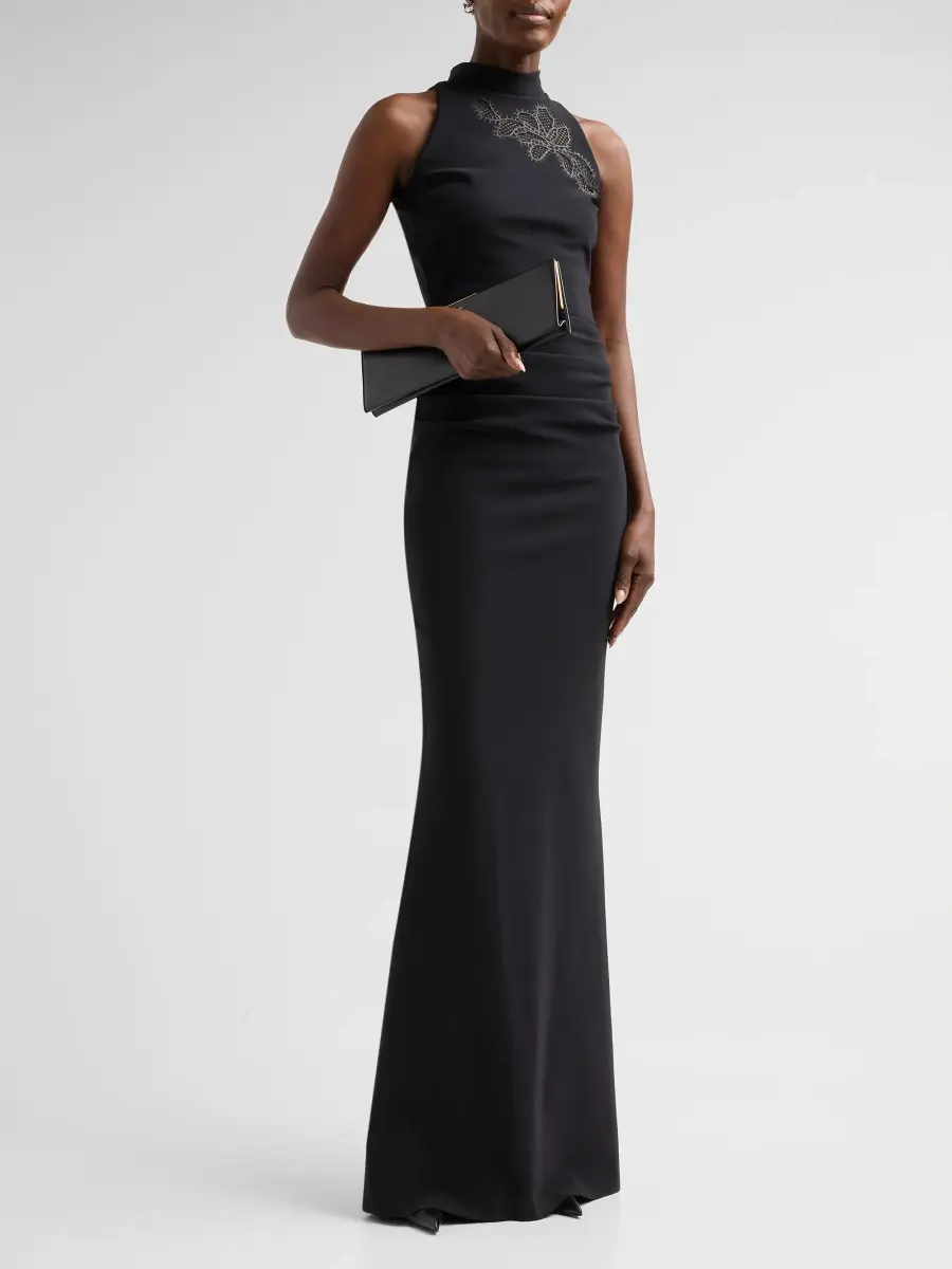 Chiara Boni La Petite Robe Women's Nimby Floral Mermaid Gown | Thumbnail 4 Chiara Boni La Petite Robe Women's Nimby Floral Mermaid Gown | Thumbnail 4