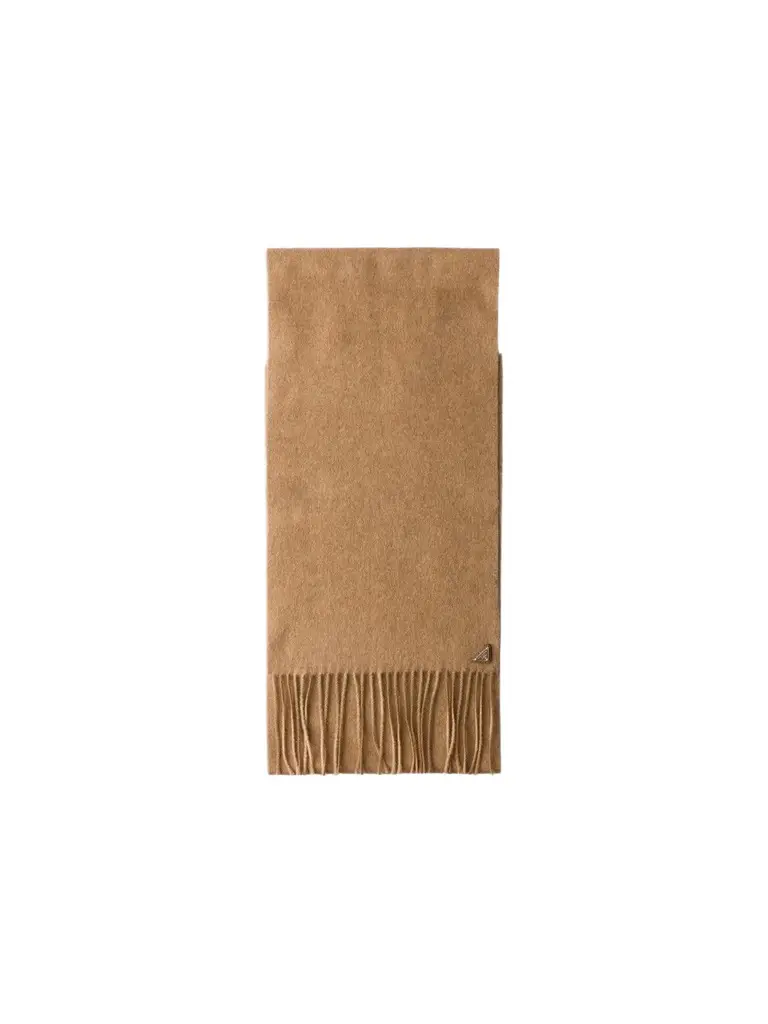 Men's Silk and Cashmere Scarf - Brown Men's Silk and Cashmere Scarf - Brown