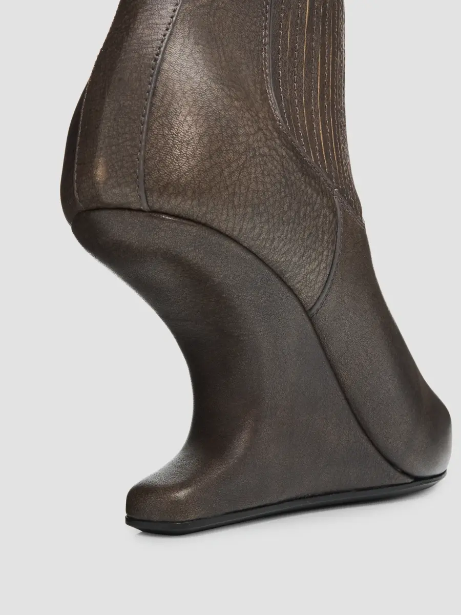 Rick Owens Women's Cantilever 80MM Wedge Ankle Booties | Thumbnail 3