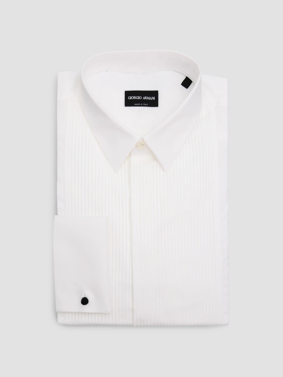 Giorgio Armani Men's Cotton Tuxedo Shirt