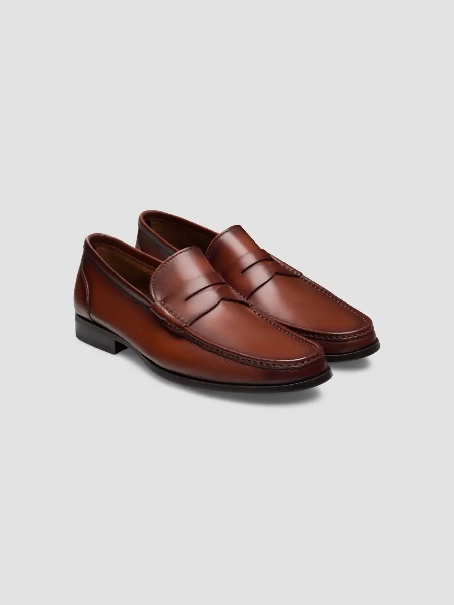 Magnanni Men's Gentry Leather Penny Loafers | Thumbnail 4