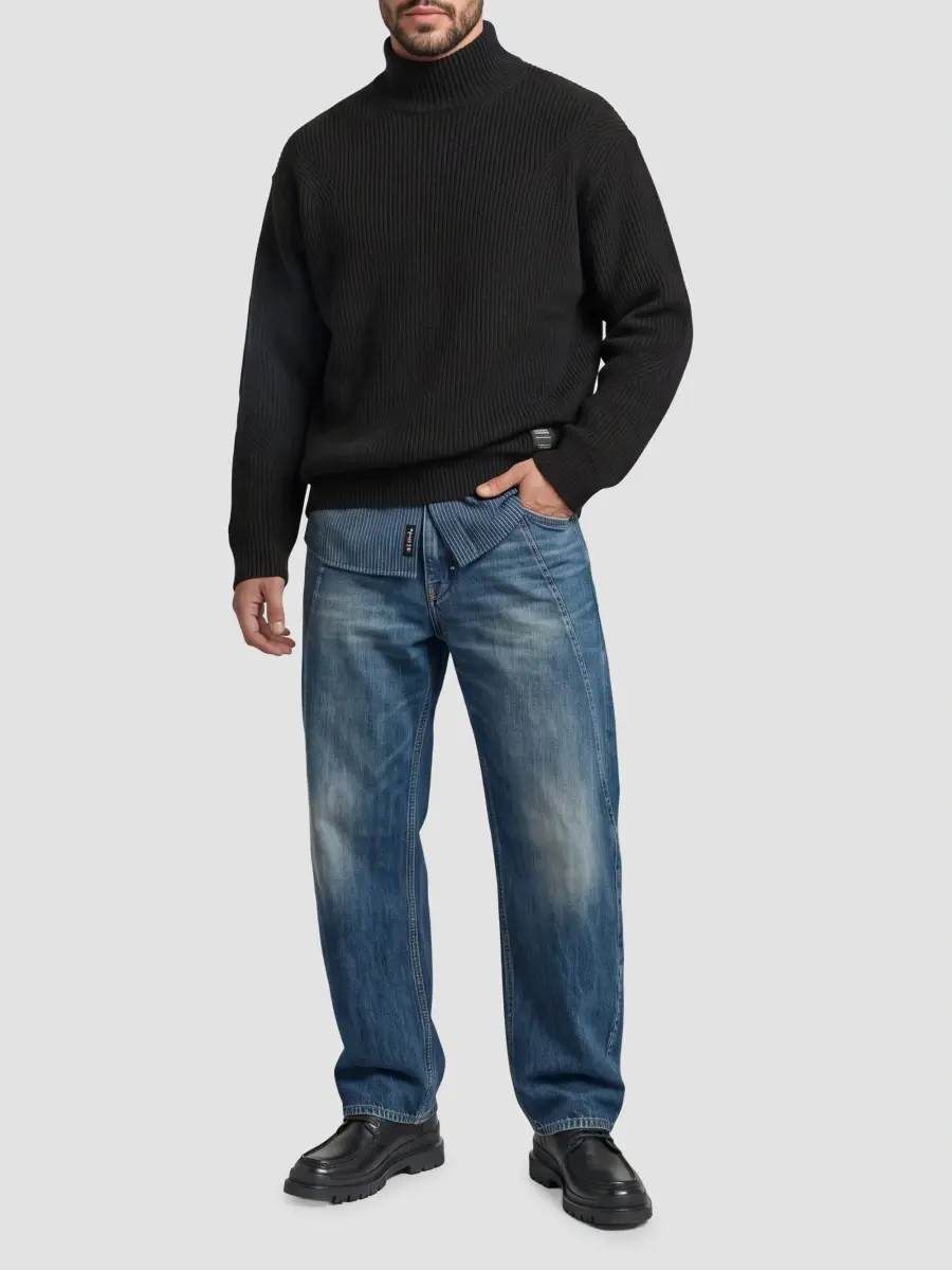 G-Star Men's Moto Wool Knit Relaxed-Fit Sweater | Thumbnail 2 G-Star Men's Moto Wool Knit Relaxed-Fit Sweater | Thumbnail 2