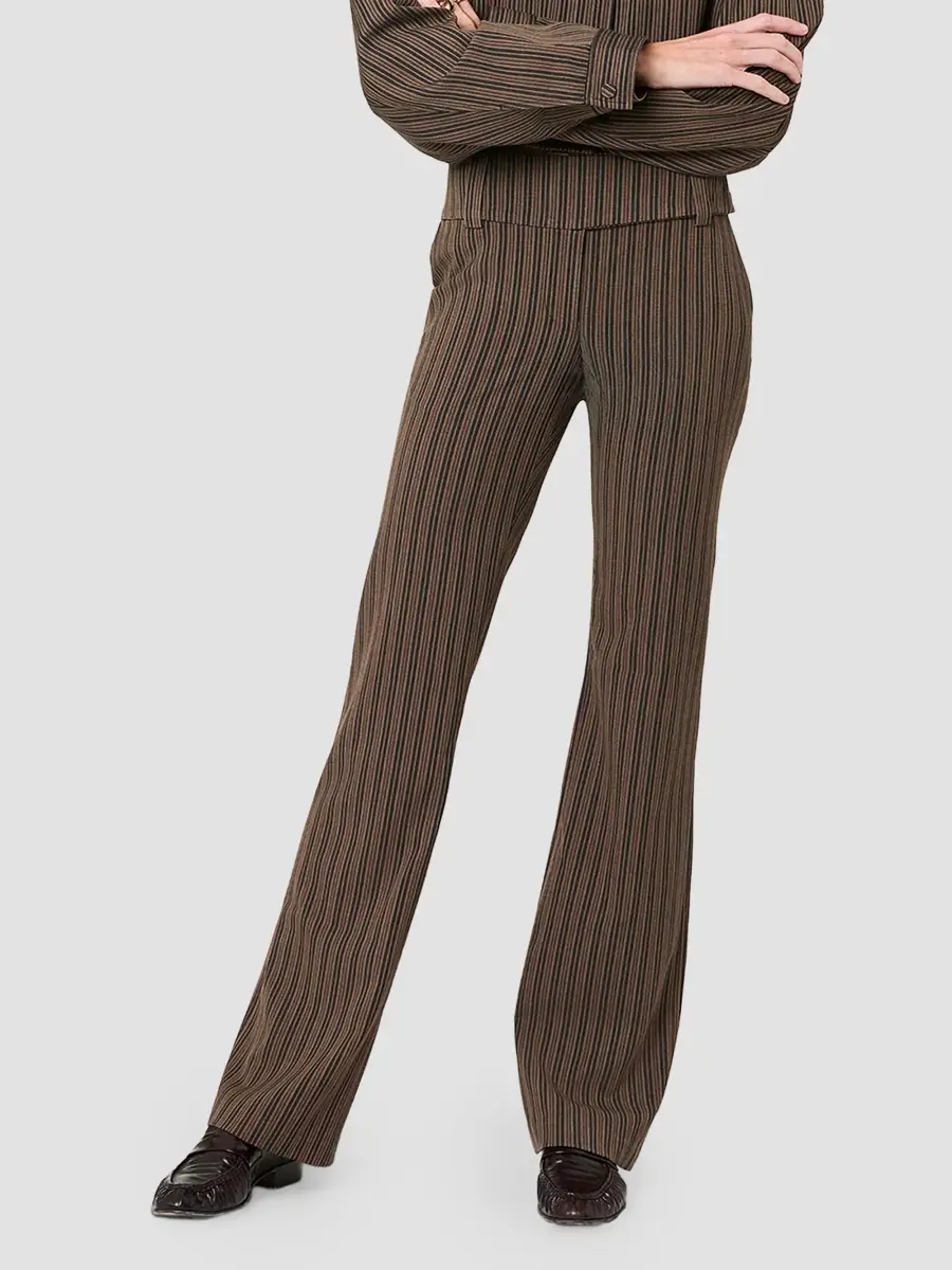 Nicholas the Label Women's Willow Striped Slim Boot-Leg Pants | Thumbnail 4 Nicholas the Label Women's Willow Striped Slim Boot-Leg Pants | Thumbnail 4