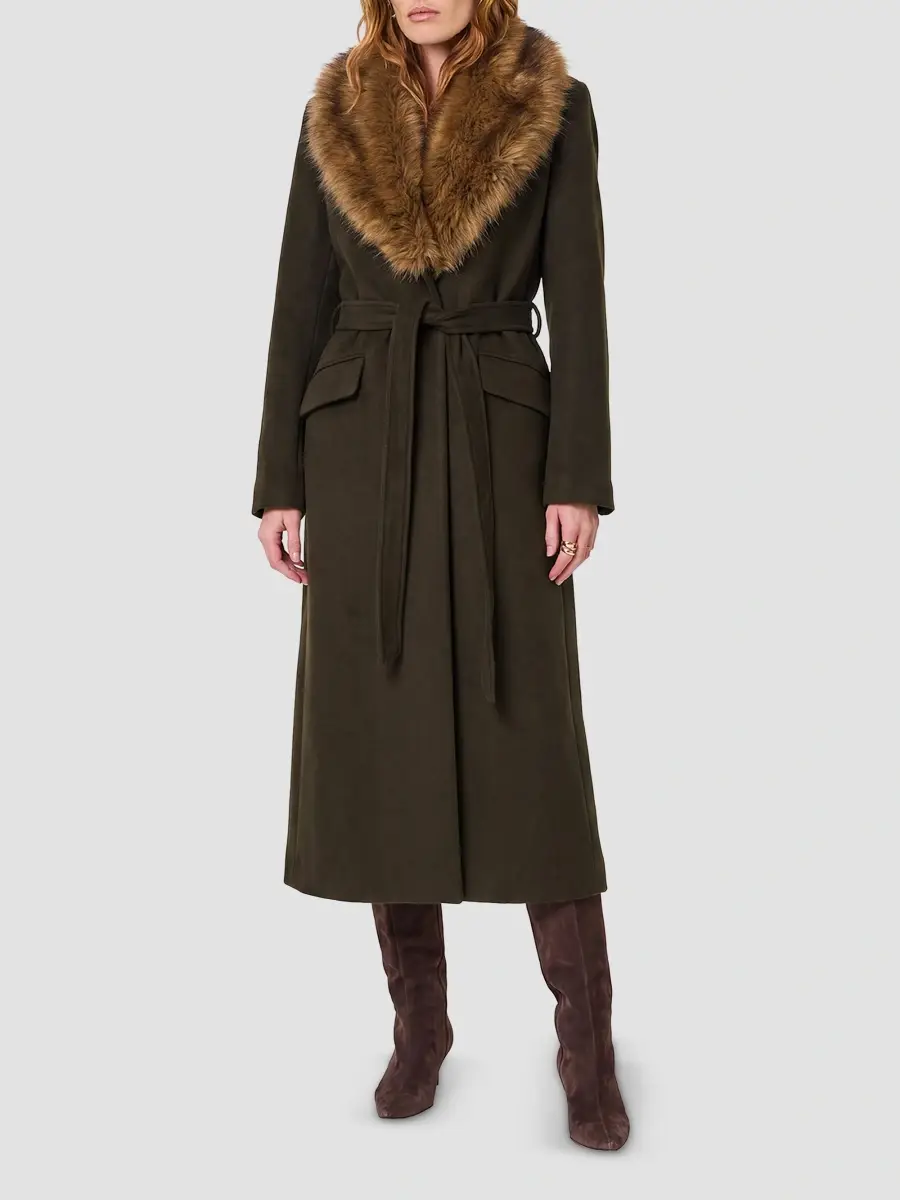 Nicholas the Label Women's Mae Faux Fur-Trimmed Coat | Thumbnail 2 Nicholas the Label Women's Mae Faux Fur-Trimmed Coat | Thumbnail 2