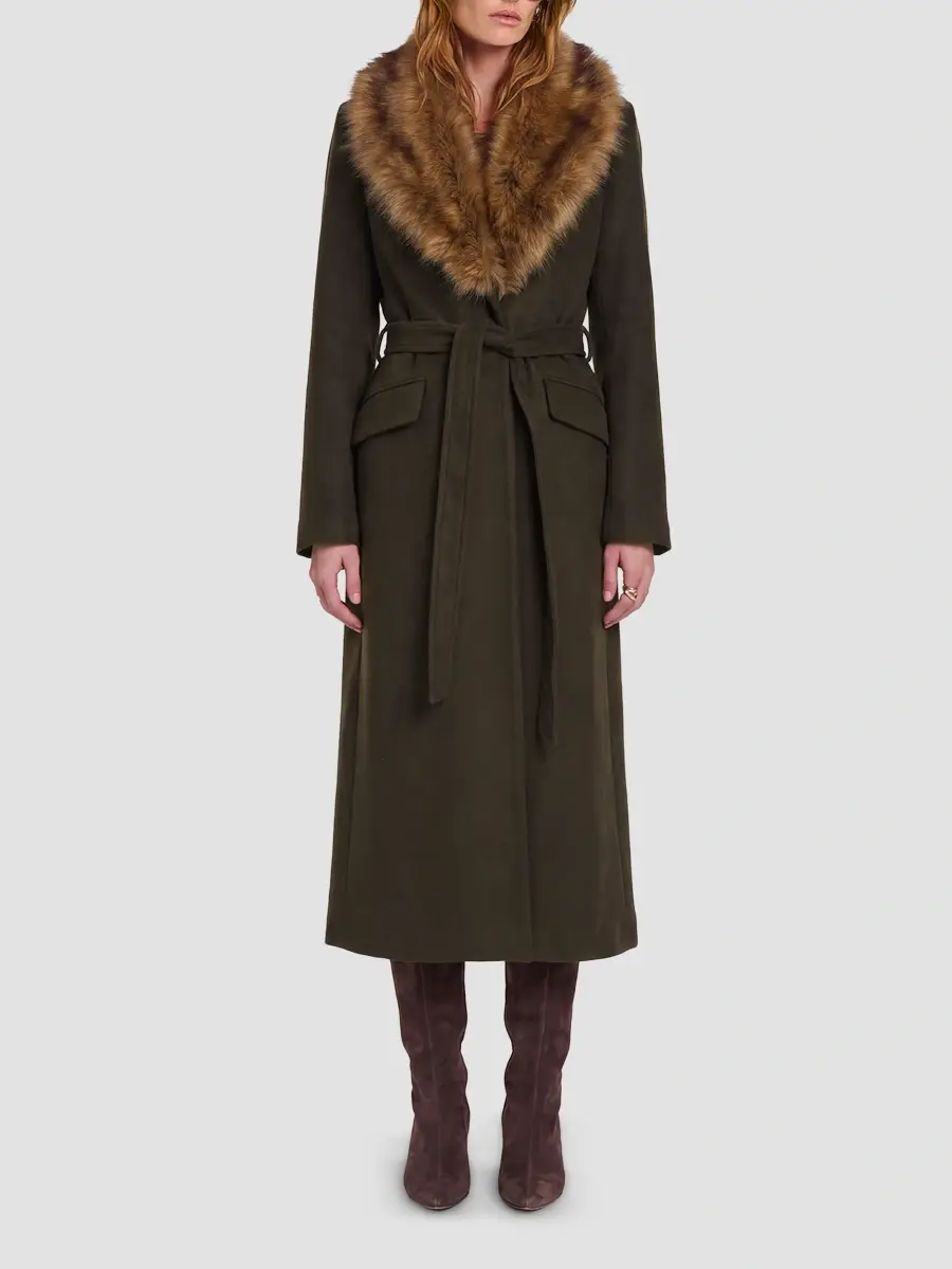 Nicholas the Label Women's Mae Faux Fur-Trimmed Coat | Thumbnail 4 Nicholas the Label Women's Mae Faux Fur-Trimmed Coat | Thumbnail 4