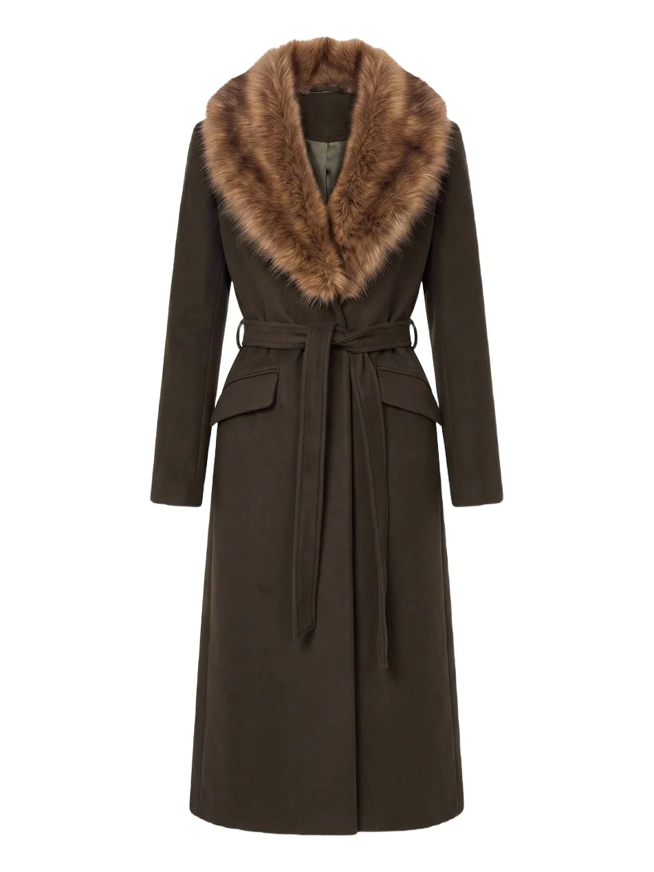 Nicholas the Label Women's Mae Faux Fur-Trimmed Coat