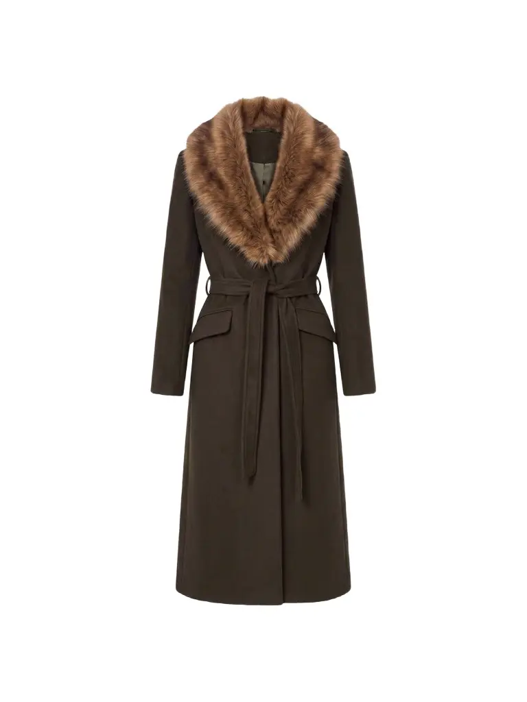 Nicholas the Label Women's Mae Faux Fur-Trimmed Coat