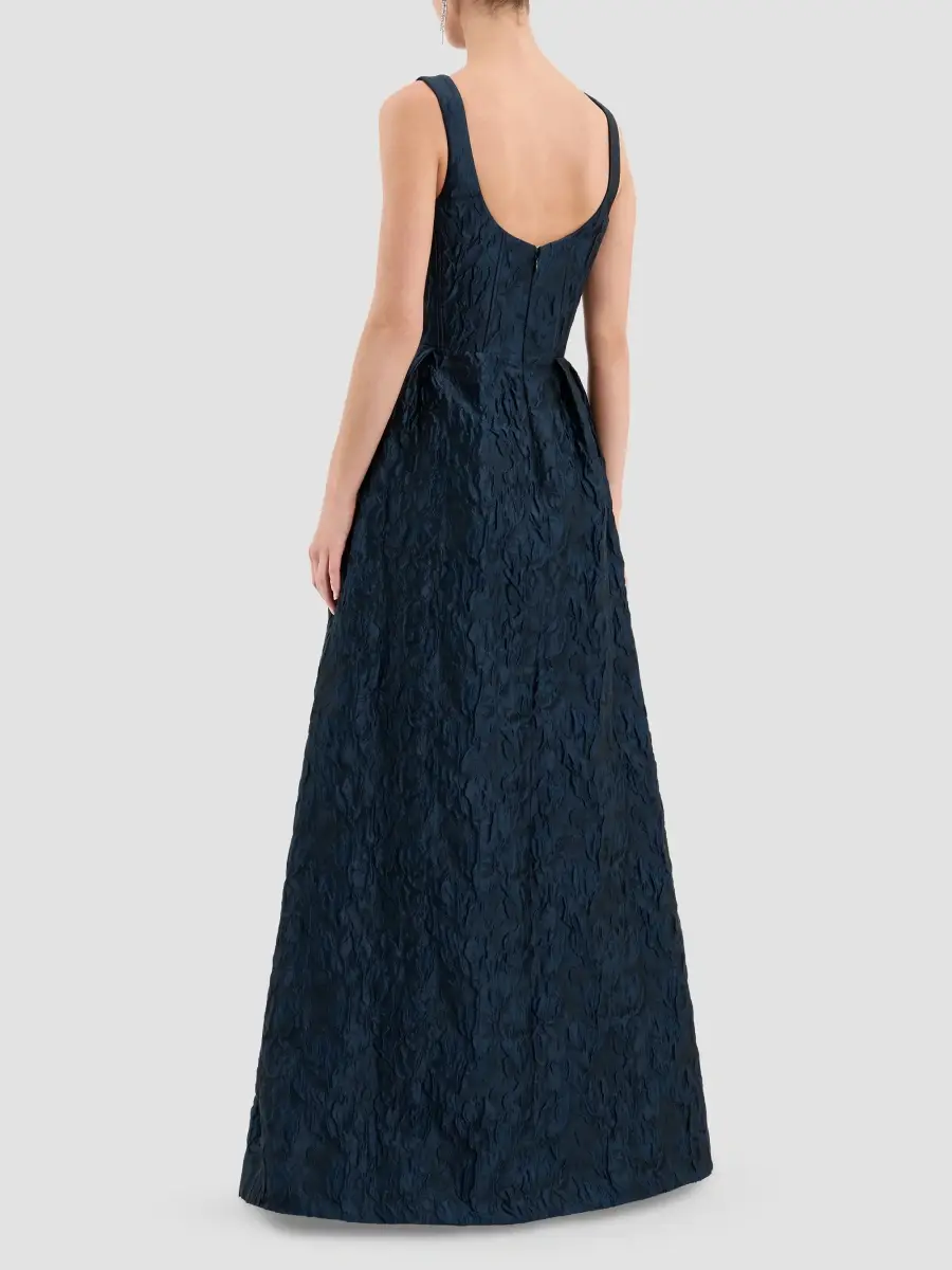 Rebecca Vallance Women's Cascades Jacquard Gown | Thumbnail 3 Rebecca Vallance Women's Cascades Jacquard Gown | Thumbnail 3