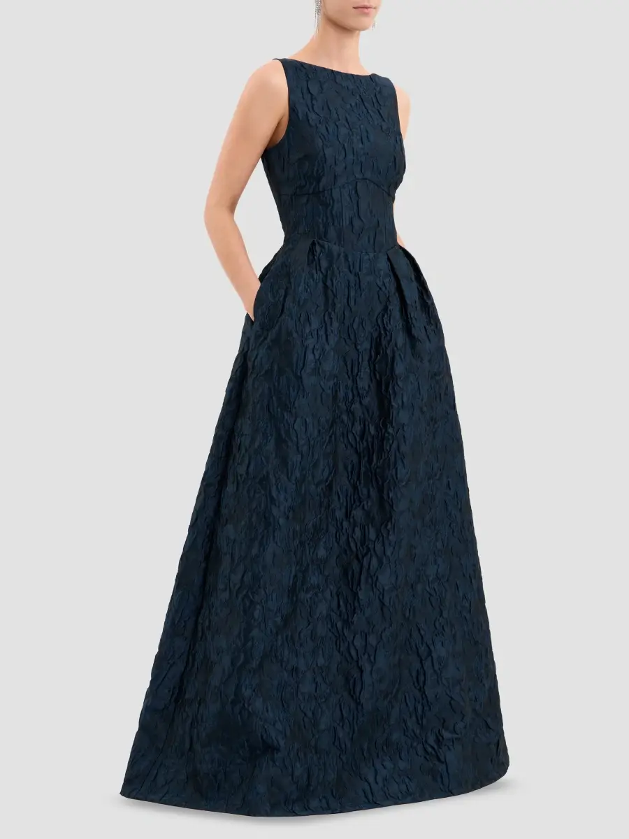Rebecca Vallance Women's Cascades Jacquard Gown | Thumbnail 6 Rebecca Vallance Women's Cascades Jacquard Gown | Thumbnail 6