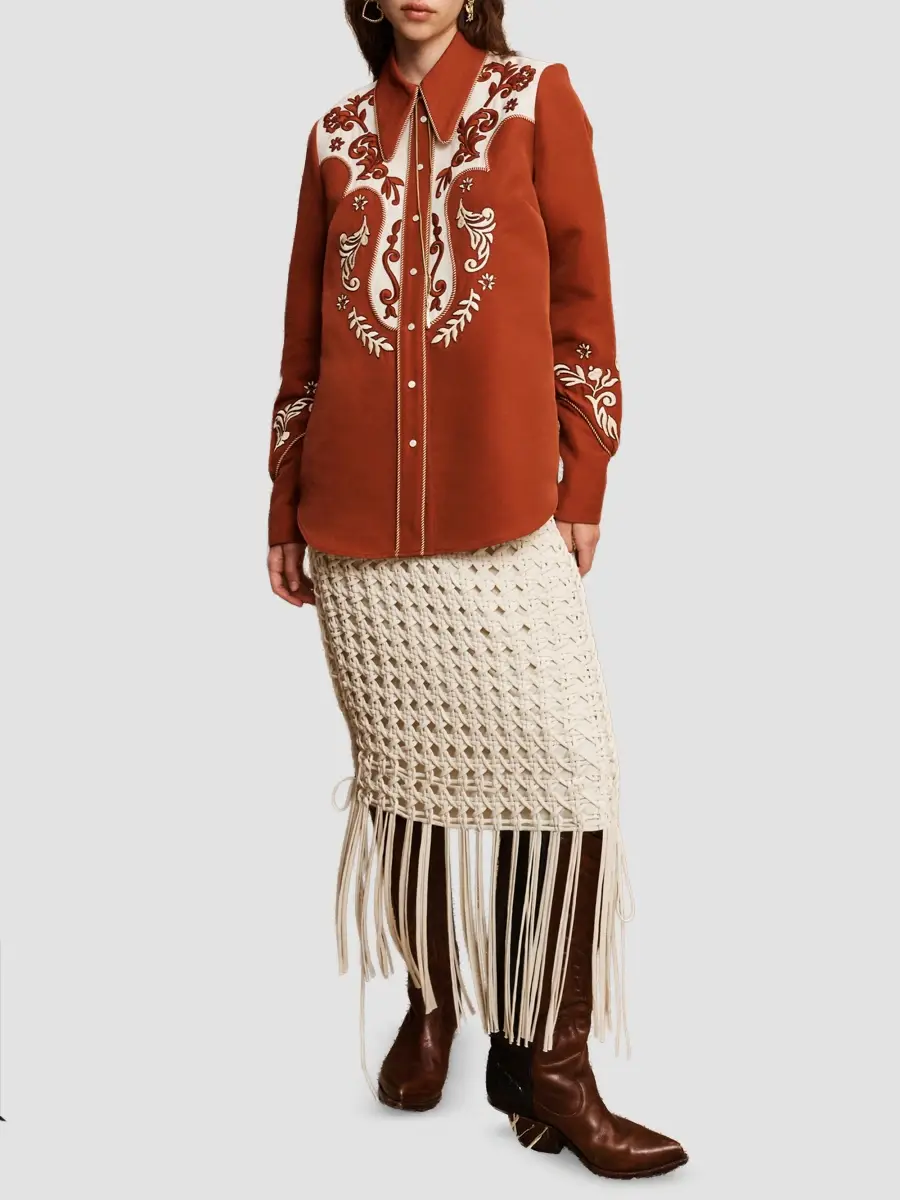 ALÉMAIS Women's Duke Western-Embroidered Shirt | Thumbnail 2 ALÉMAIS Women's Duke Western-Embroidered Shirt | Thumbnail 2