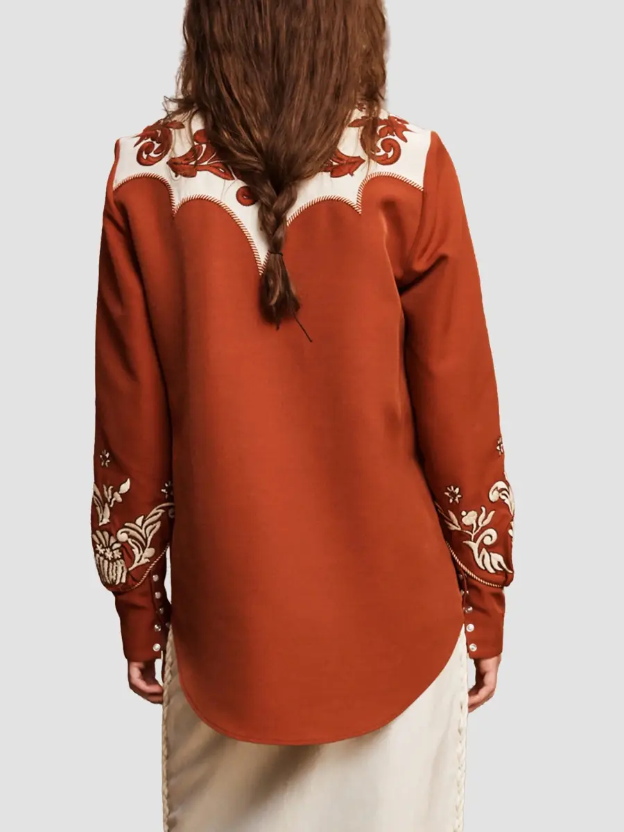 ALÉMAIS Women's Duke Western-Embroidered Shirt | Thumbnail 3 ALÉMAIS Women's Duke Western-Embroidered Shirt | Thumbnail 3