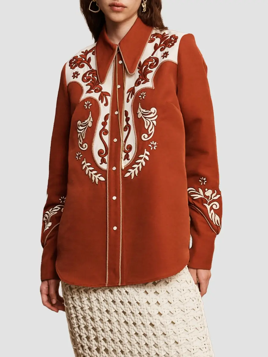 ALÉMAIS Women's Duke Western-Embroidered Shirt | Thumbnail 4 ALÉMAIS Women's Duke Western-Embroidered Shirt | Thumbnail 4