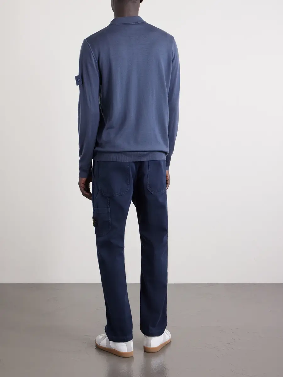 Stone Island STONE ISLAND GHOST Wool Polo Shirt - Men | Thumbnail 4 Stone Island STONE ISLAND GHOST Wool Polo Shirt - Men | Thumbnail 4