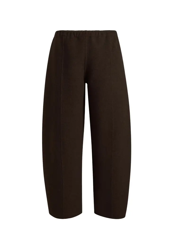 Khaite Clover Pant In Dark Brown