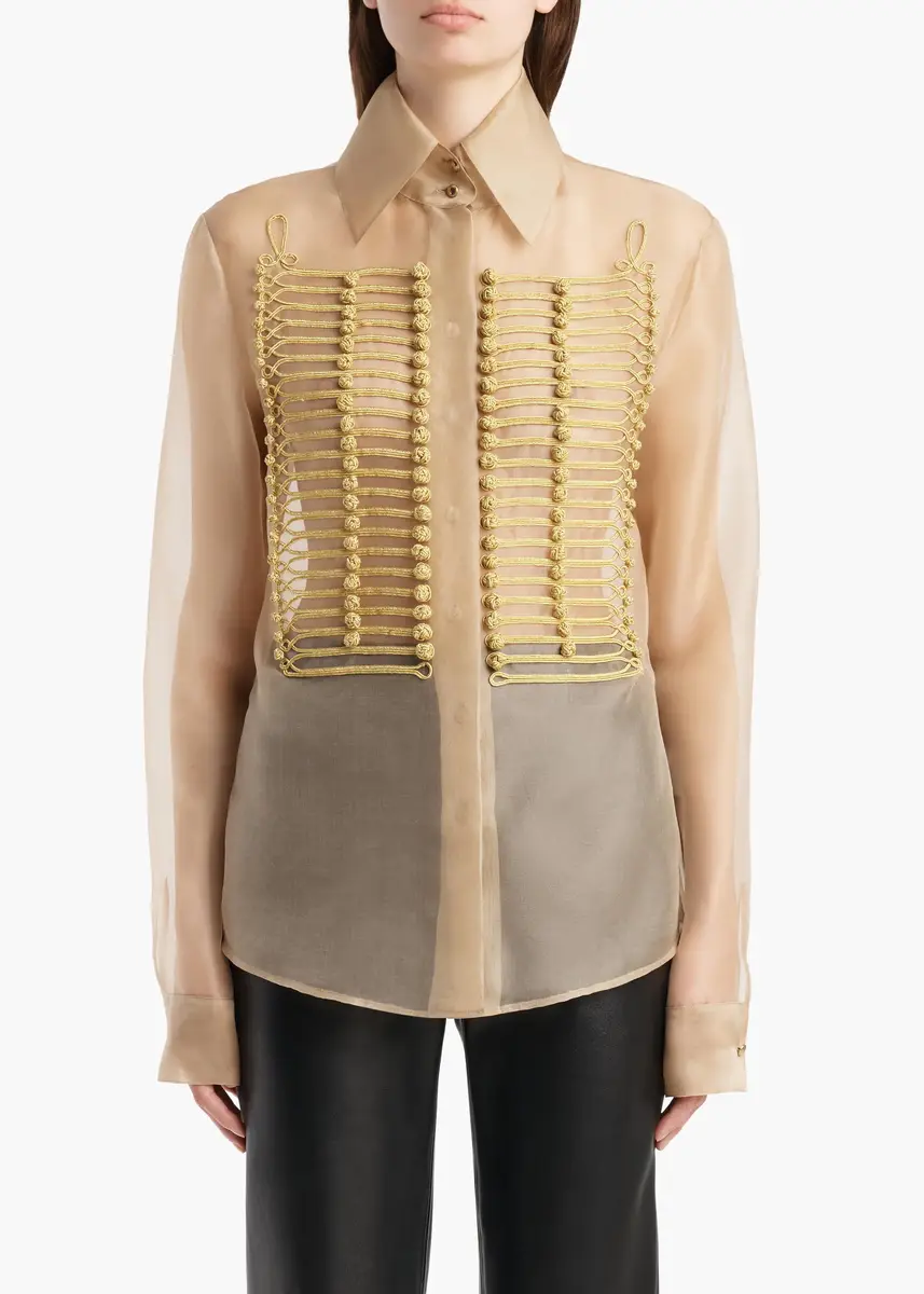 Khaite Ivy Top In Beige | Thumbnail 3 Khaite Ivy Top In Beige | Thumbnail 3