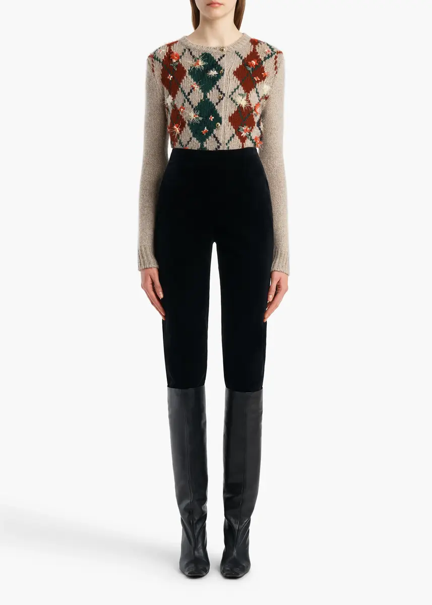 Khaite Marcela Embroidery Cardigan In Primary Multi | Thumbnail 2