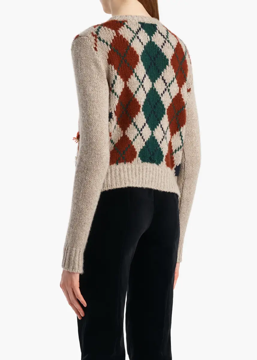 Khaite Marcela Embroidery Cardigan In Primary Multi | Thumbnail 4