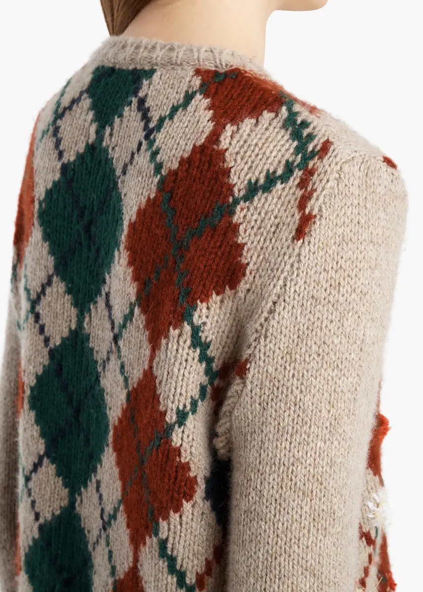 Khaite Marcela Embroidery Cardigan In Primary Multi | Thumbnail 6
