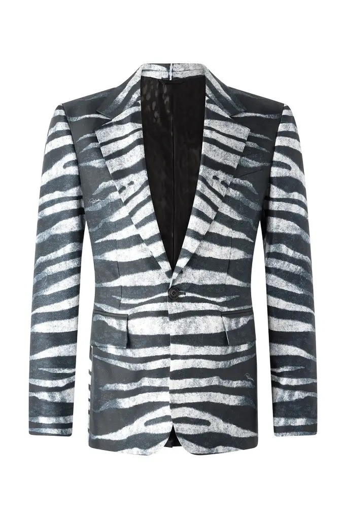 Roberto Cavalli Zebra-Print Blazer