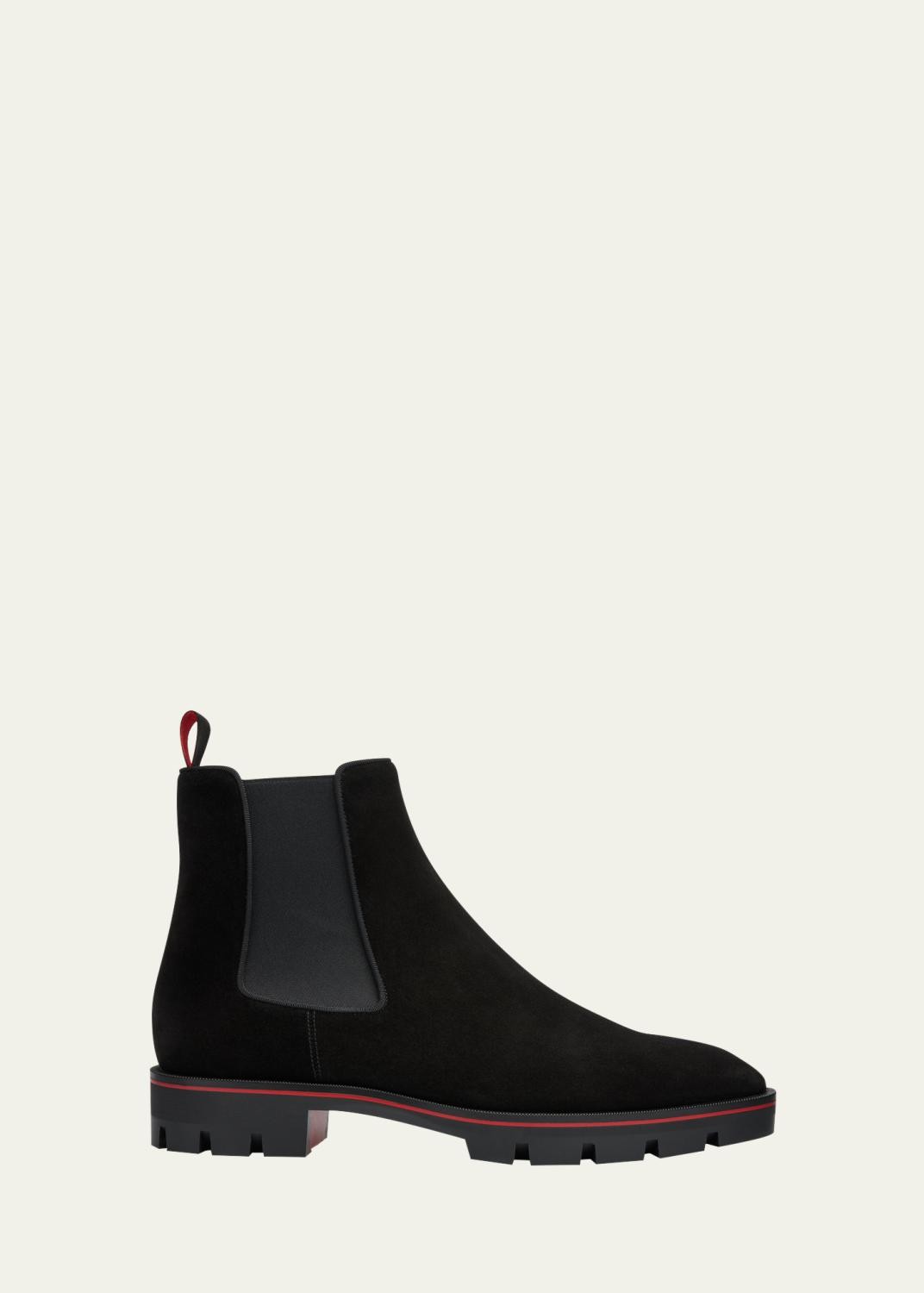 Christian Louboutin Men's Alpinosol Lug Sole Chelsea Boots
