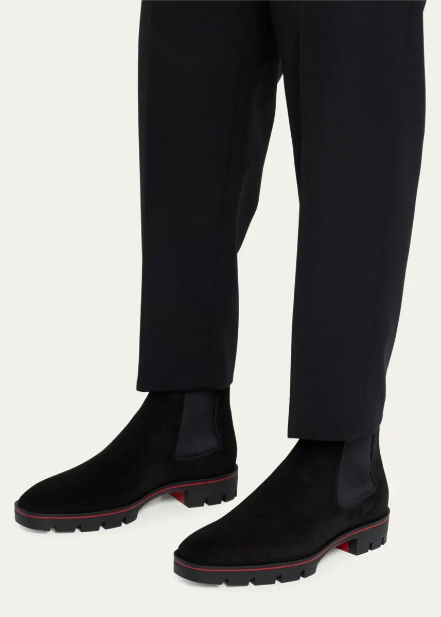 Christian Louboutin Men's Alpinosol Lug Sole Chelsea Boots | Thumbnail 2 Christian Louboutin Men's Alpinosol Lug Sole Chelsea Boots | Thumbnail 2