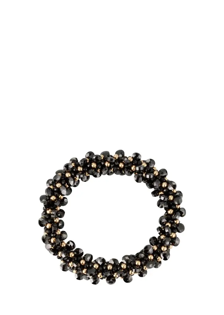 14K Gold Bracelet with Zircon, Spinel, Onyx and Topaz