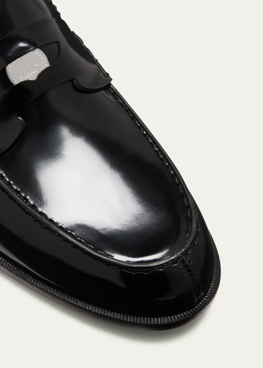 Christian Louboutin Men's Patent Leather Penny Loafers | Thumbnail 5 Christian Louboutin Men's Patent Leather Penny Loafers | Thumbnail 5