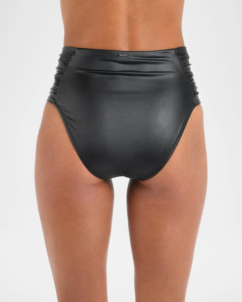 L'Agence Luxe Leather Vanessa High-Waist Bikini Bottoms | Thumbnail 3 L'Agence Luxe Leather Vanessa High-Waist Bikini Bottoms | Thumbnail 3